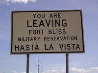 Dan Linn Leaving Fort Bliss, Texas 16 Aug 1969