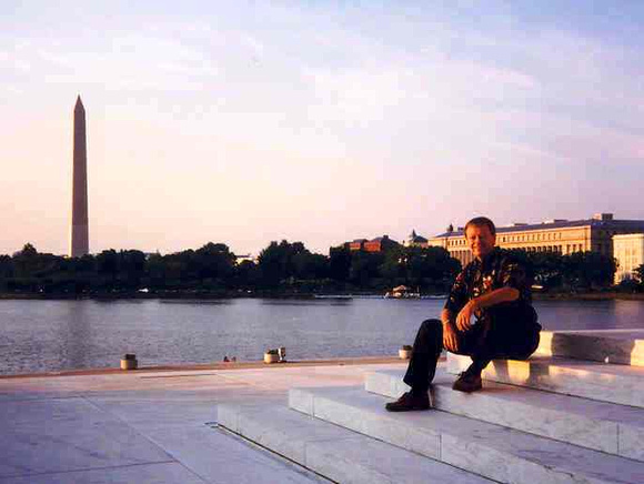 Dan Linn at the Jefferson Memorial