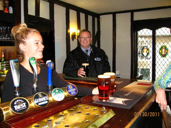Dan Linn at the Old Bull Pub, Royston, England