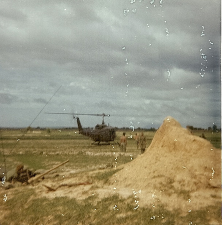 Termite hill & re-supply chopper Pacif. Op 7/69