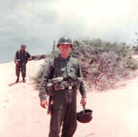 Dan Linn, BCT, Fort Bliss, Texas - McGregor Range, July 1969