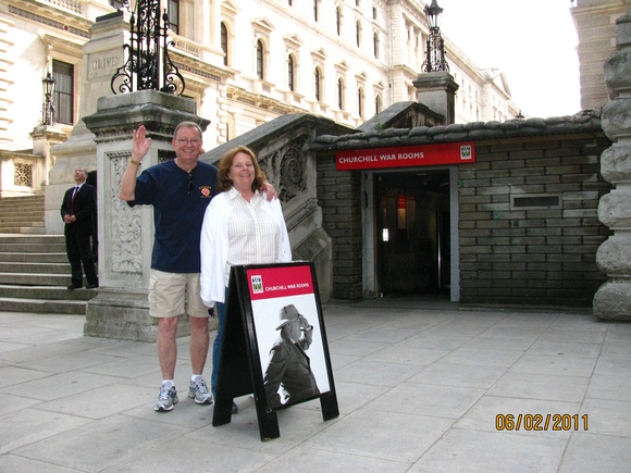 Dan and Mary Jane Linn at Churchill's War Room