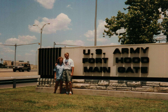Dan Linn and Mary Jane at Fort Hood, Texas